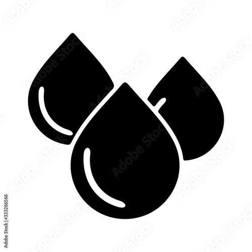 Water drops icon. Perfect glyph icon for modern website and app designs.