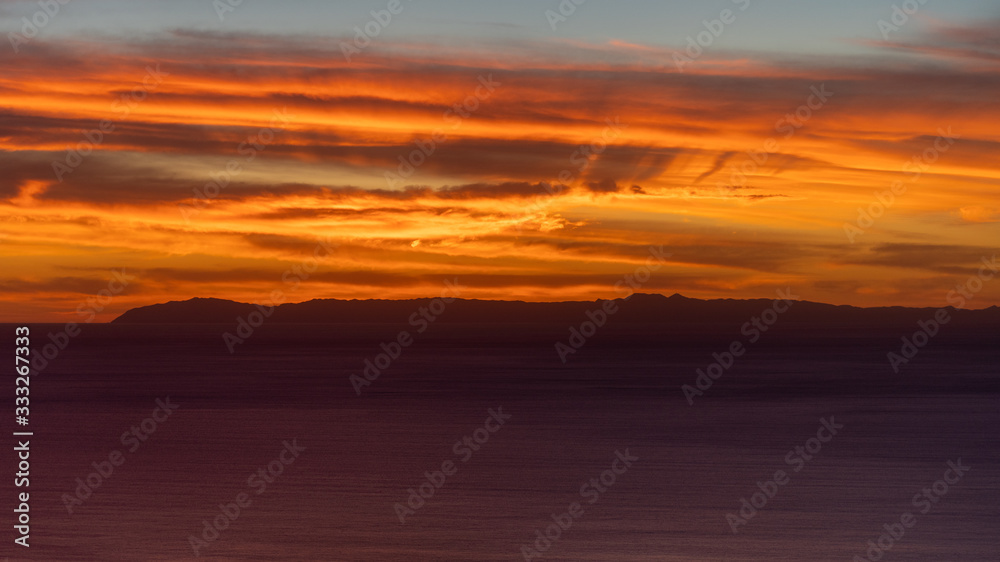 Catalina Island at Sunset