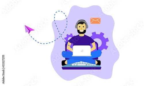 Web Developer, web designer, wordpress, web, software,designer, developer free vector image 