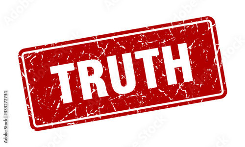 truth stamp. truth vintage red label. Sign