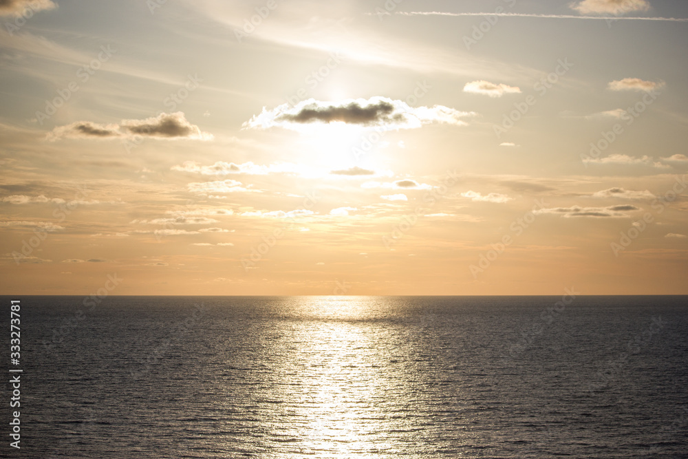 Horizon over the water. Beautiful sunset on a calm sea. Tranquil seascape Horizon over the water. Beautiful sunset on a calm sea. Tranquil seascape
