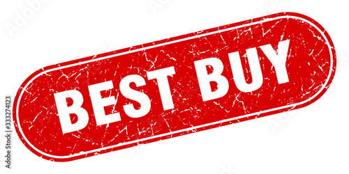 best buy sign. best buy grunge red stamp. Label