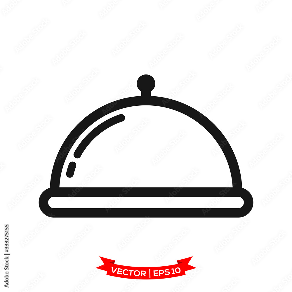 serving icon in trendy flat design, restaurant icon, dish icon, food of tray vector icon serving icon in trendy flat design, restaurant icon, dish icon, food of tray vector icon