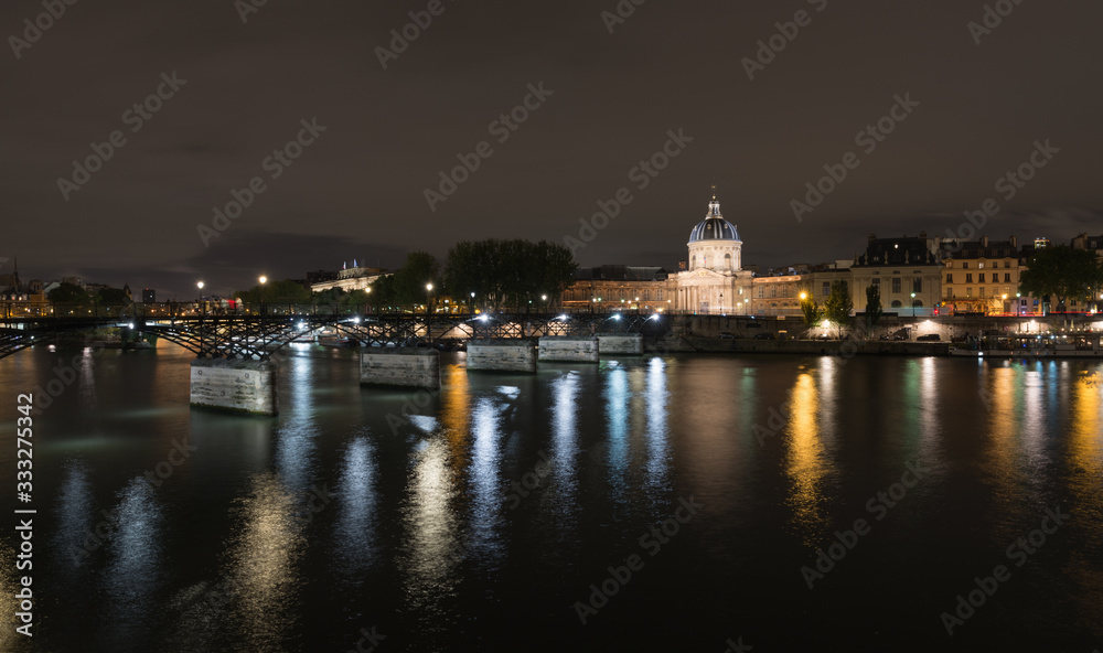 The Seine river in Paris, view to Institut de France