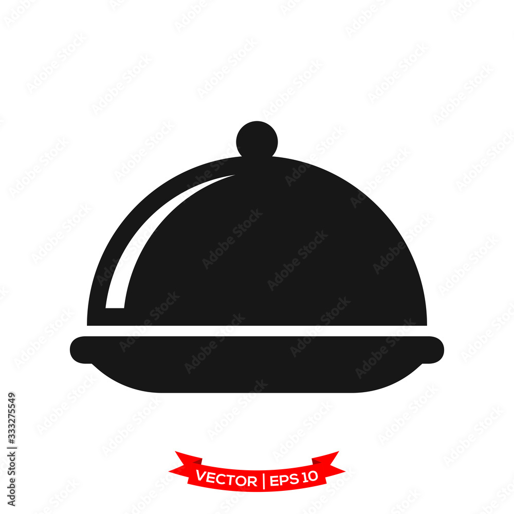 serving icon in trendy flat design, restaurant icon, dish icon, food of tray vector icon serving icon in trendy flat design, restaurant icon, dish icon, food of tray vector icon