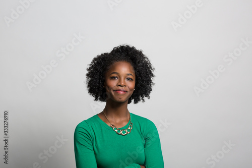 studio portrait of a confident young woman 