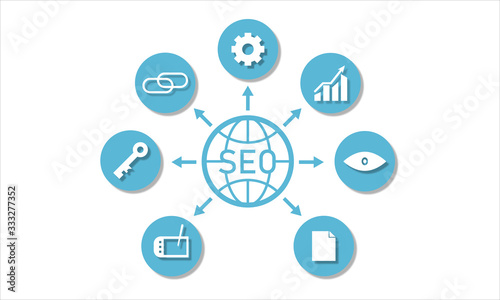 Seo, Icon, Search, Engine, Optimization, Internet - Graphics,Search Engine Optimization free vector icon