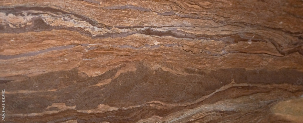 Brown beige abstract marble granite natural sand stone texture panorama	 - obrazy, fototapety, plakaty 