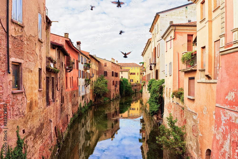 Canals at old city of Mantua