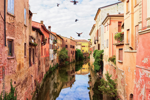 Canals at old city of Mantua photo