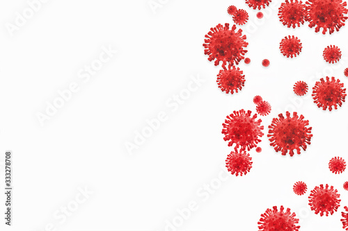 Virus background illustration. Omicron variant