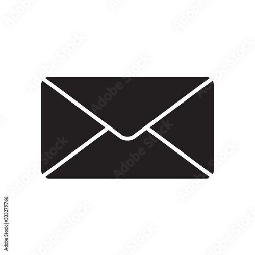 envelope icon in trendy flat design