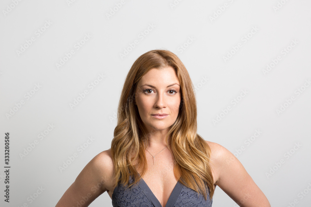 Fototapeta premium Studio portrait of a confident woman