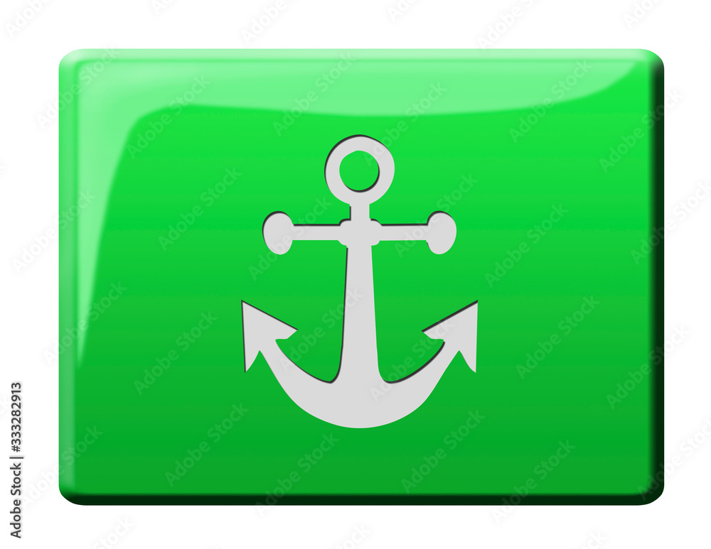 Anker Button - Rettung Symbol icon Anker Button - Rettung Symbol icon