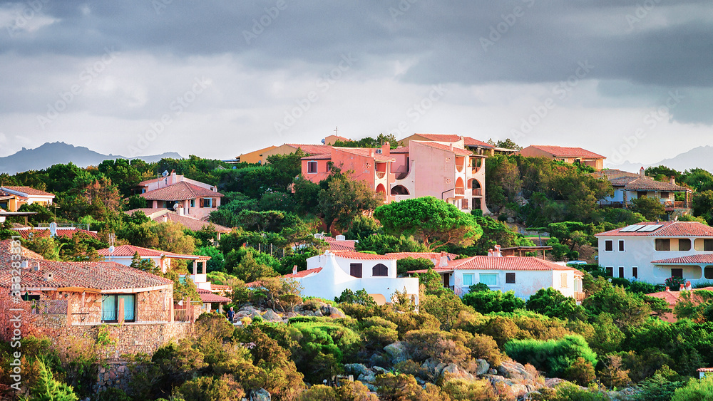 Baja Sardinia architecture and nature on Costa Smeralda