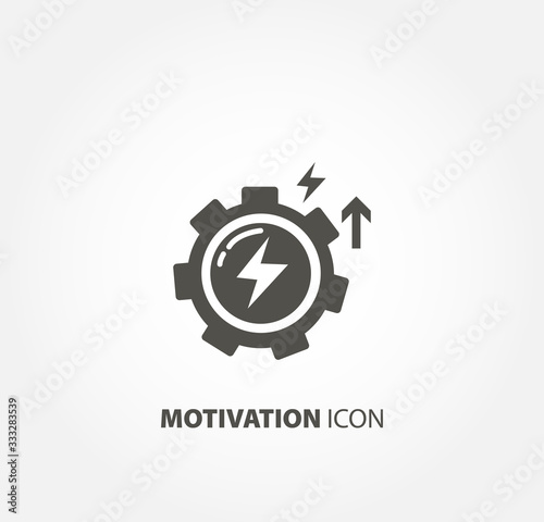 motivation icon. development design element