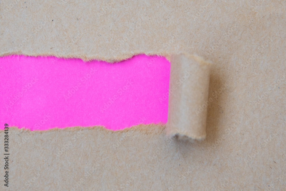 Obraz premium Ripped paper with curled edges. concept image
