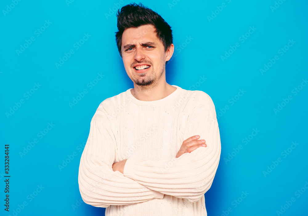 Portrait of a man arms folded Portrait of a man arms folded