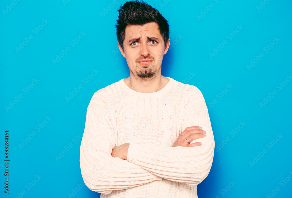 Portrait of a man arms folded Portrait of a man arms folded