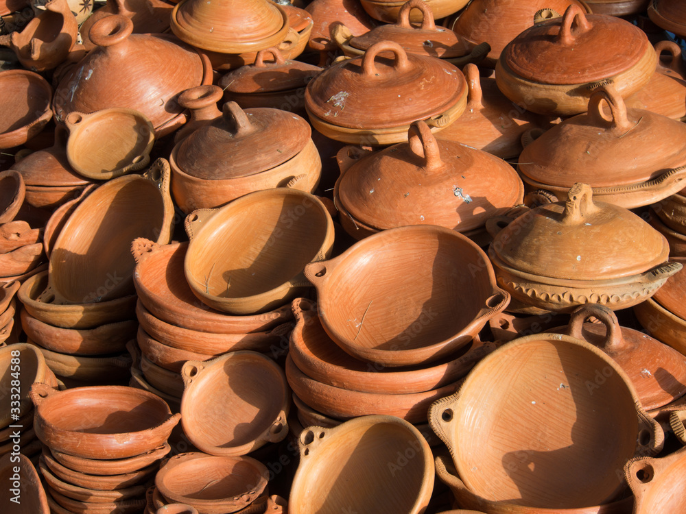 many handmade clay crockery many handmade clay crockery