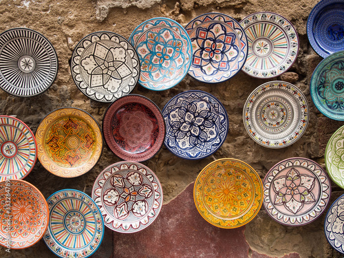 Colourful plates  Morocco