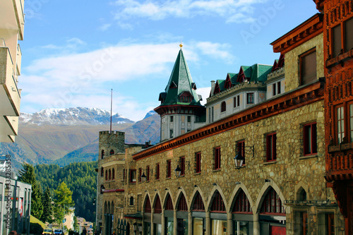 Bild auf Leinwand St Moritz