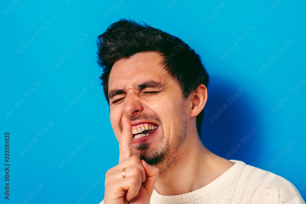 man put finger on her lips man put finger on her lips
