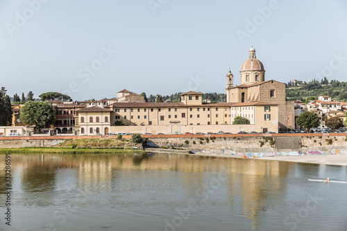 Arno river in Florence  Italy  Lungarno