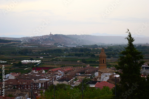 panoramic view of the village in Navarre