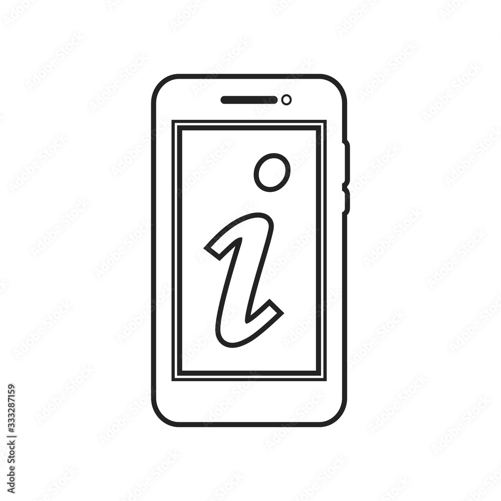 Information Line Icon. Editable Vector Symbol Illustration. Information Line Icon. Editable Vector Symbol Illustration.