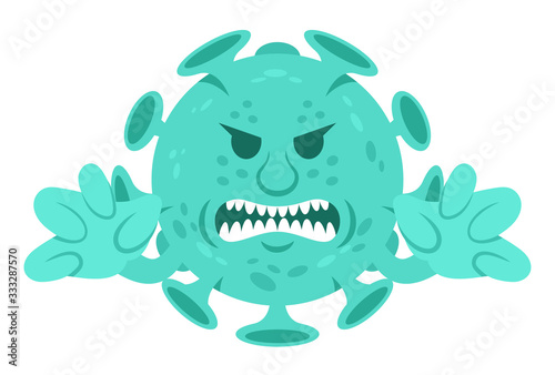 Coronavirus infectious bacteria character