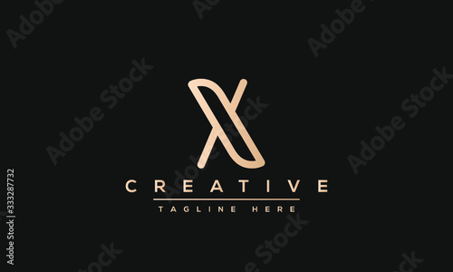 X letter logo Design Modern Monogram Icon. X XX initials based Template and Letters in vector.