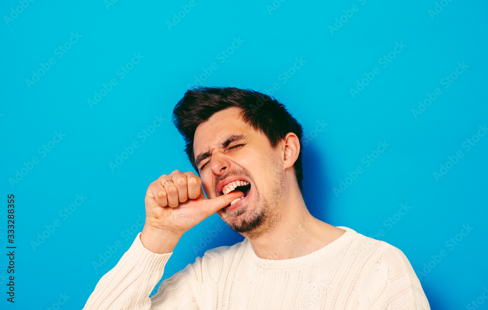 man bites his nails man bites his nails