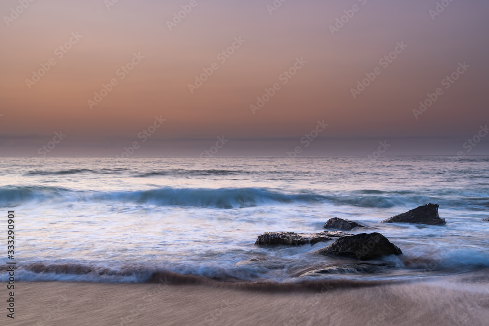 Pretty Pastel Summer Sunrise by the Sea