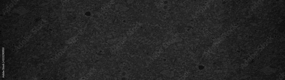 Fototapeta premium black stone concrete texture background anthracite panorama banner long