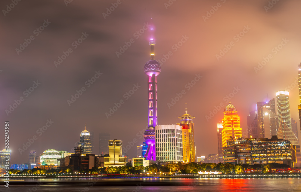 Obraz premium shanghai skyline panoramic view