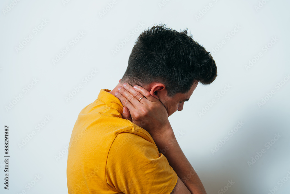 Pain neck. The back man Pain neck. The back man