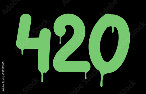 Tag inscription number of 420 Graffiti