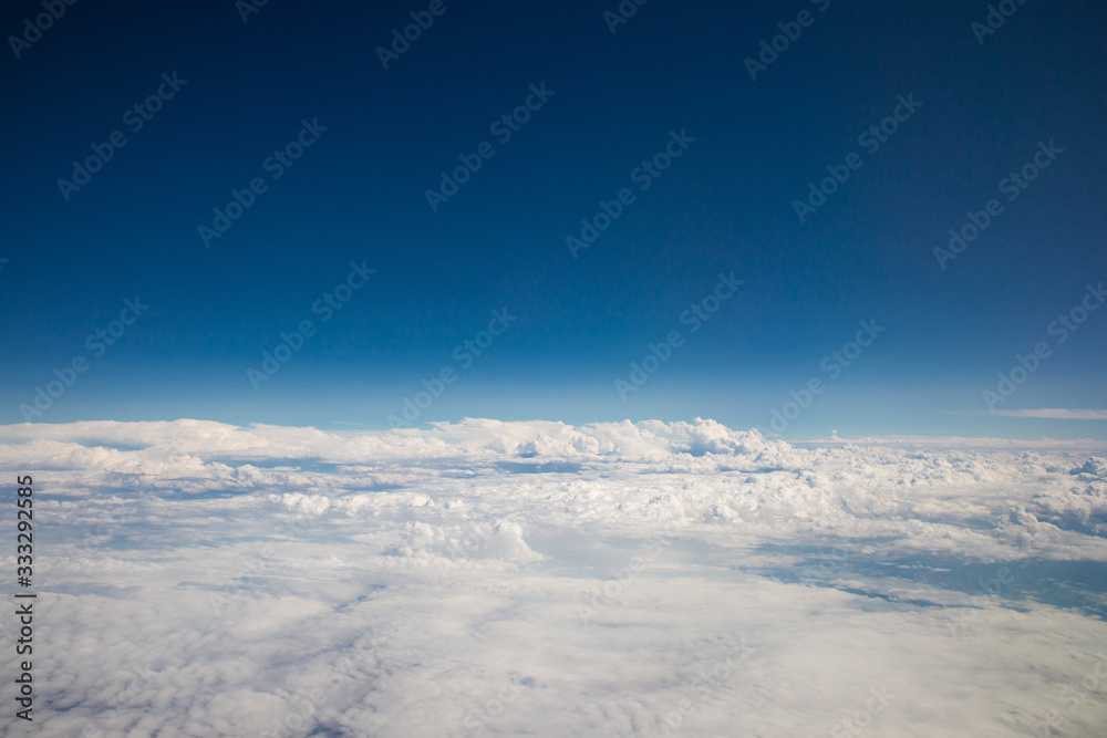 Wolken Himmel Erde Flugzeug