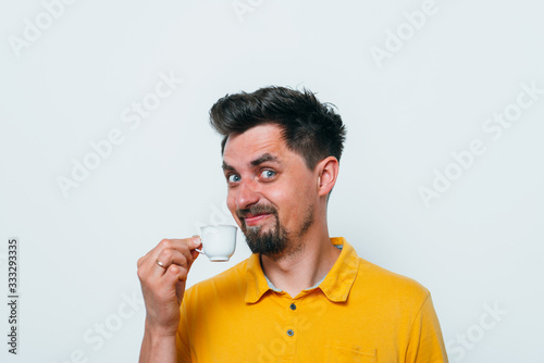 Man with cup