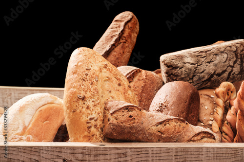 Fragrant bread on the table...