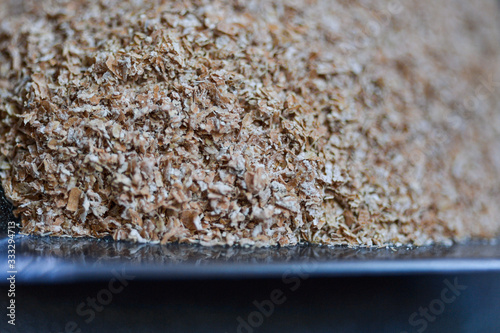 close up of rye bran