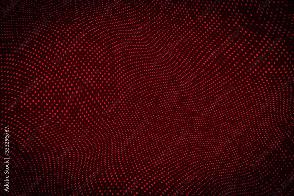 Obraz premium Abstract background with dots and circles. Dot grid wave.