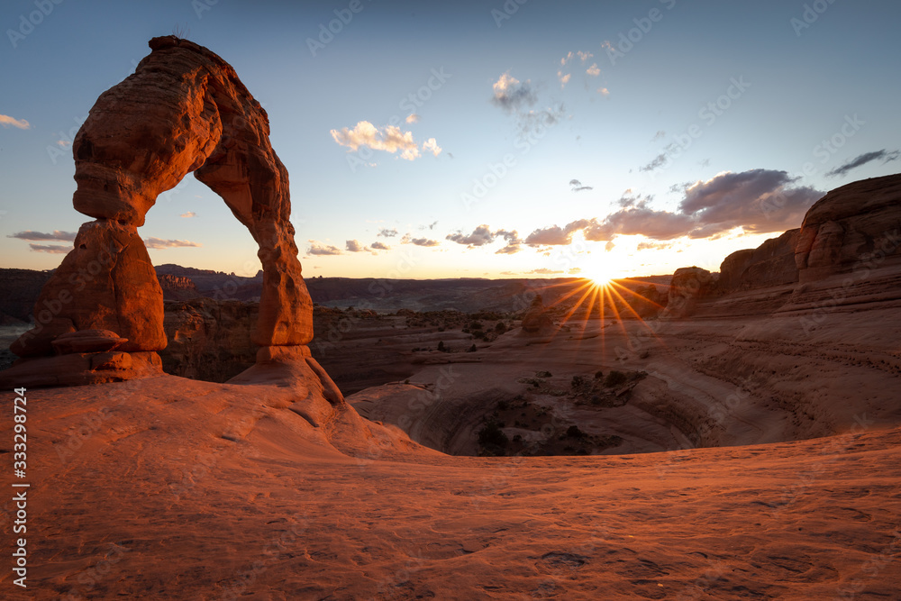 Delicate Arch with Sunstar