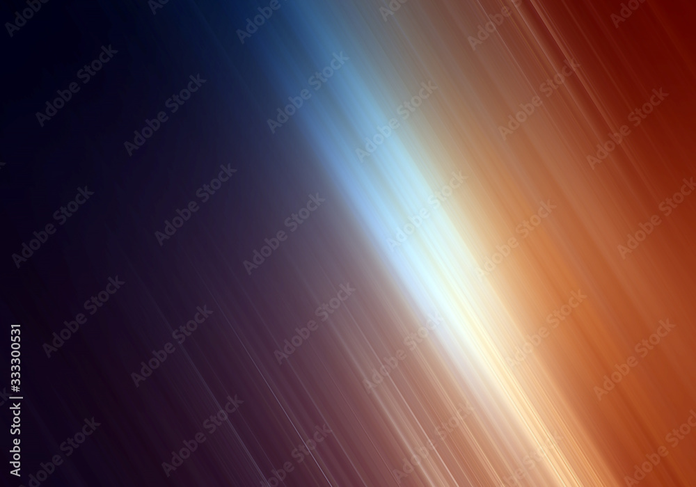 Obraz premium Rays/beams of light falling from the right side diagonally. Modern art illustration/background 
