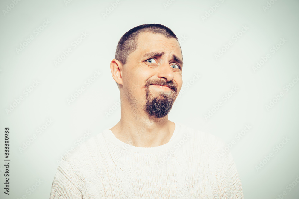 Obraz premium The man is sad