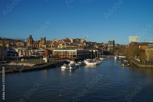 Panorama of Bristol City in UK