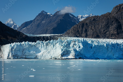 Glacier in Alaska. View of the glacier.