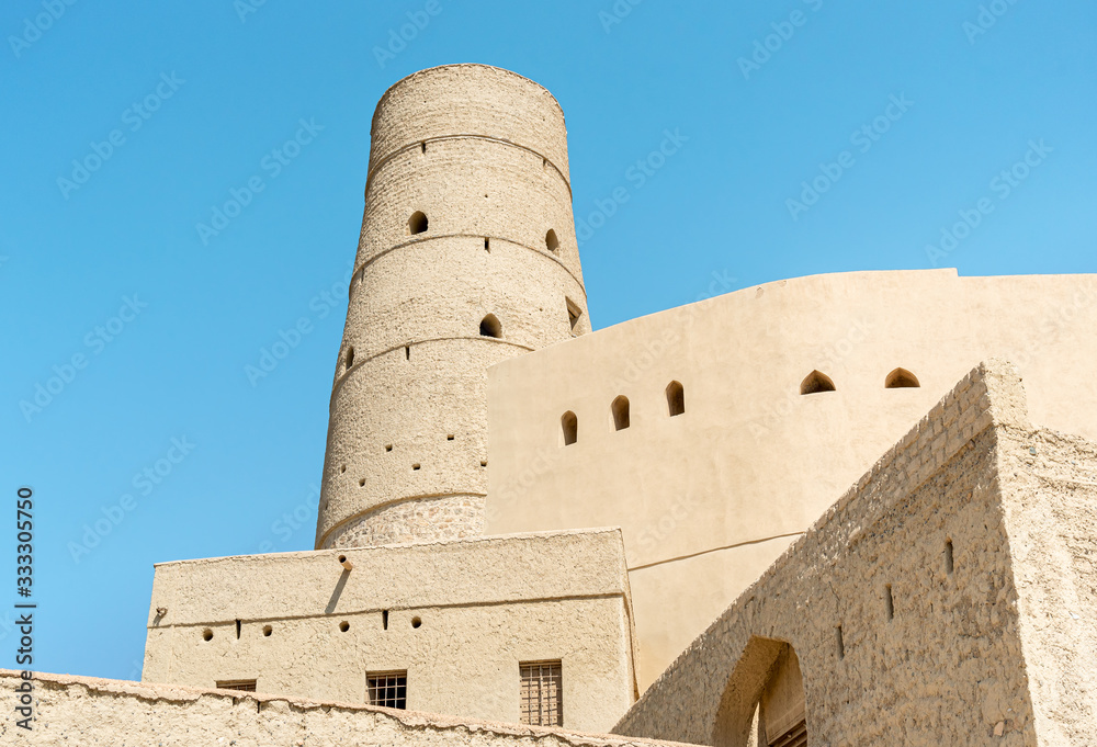 Bahla Fort at the foot of the Djebel Akhdar in Sultanate of Oman.