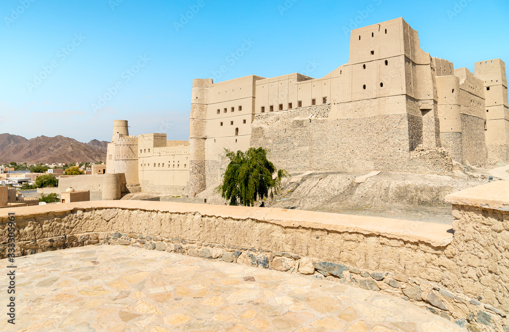 Bahla Fort at the foot of the Djebel Akhdar in Sultanate of Oman. Bahla Fort at the foot of the Djebel Akhdar in Sultanate of Oman.
